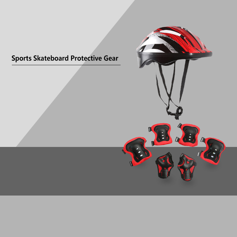 Cycling Protective Gear For Kids - 7Pcs/Set Kids Knee Pads and Elbow