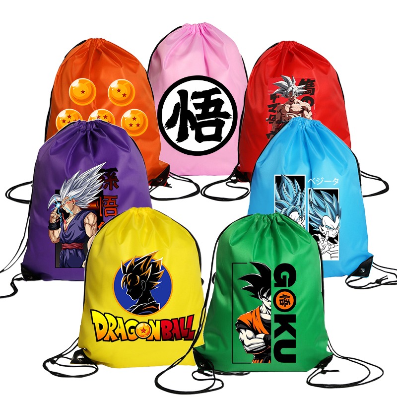 Cycling Gear Backpack - Dragon Balles Drawstring Bag Boy Anime