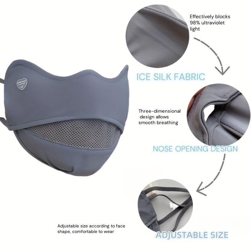3DBreathable Ice Silk Mask wit - đánh giá và giá Cycling Gear Design