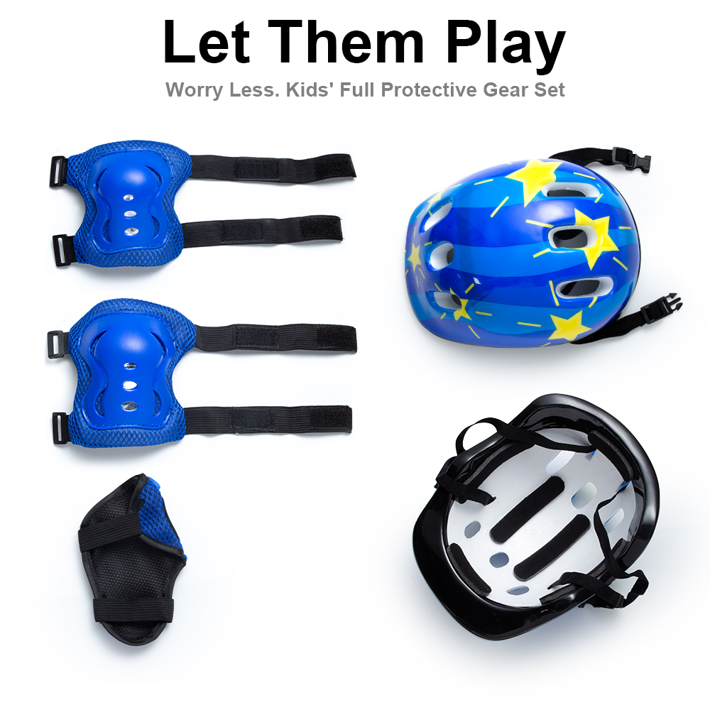 7Pcs/Set Kids Bike Helmet Pad  - đánh giá và giá Cycling Protective Gear For Kids
