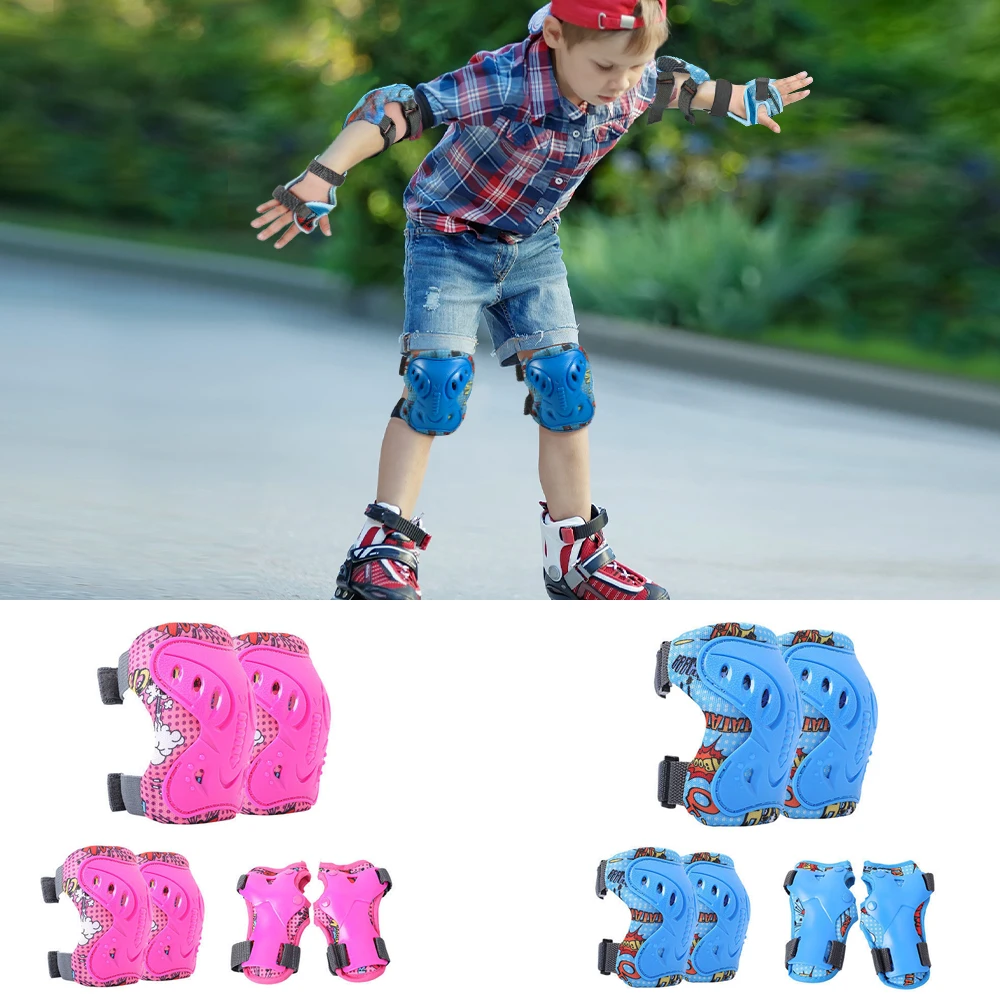 6Pcs Kids Knee Pads and Elbow  - đánh giá và giá Cycling Protective Gear For Kids