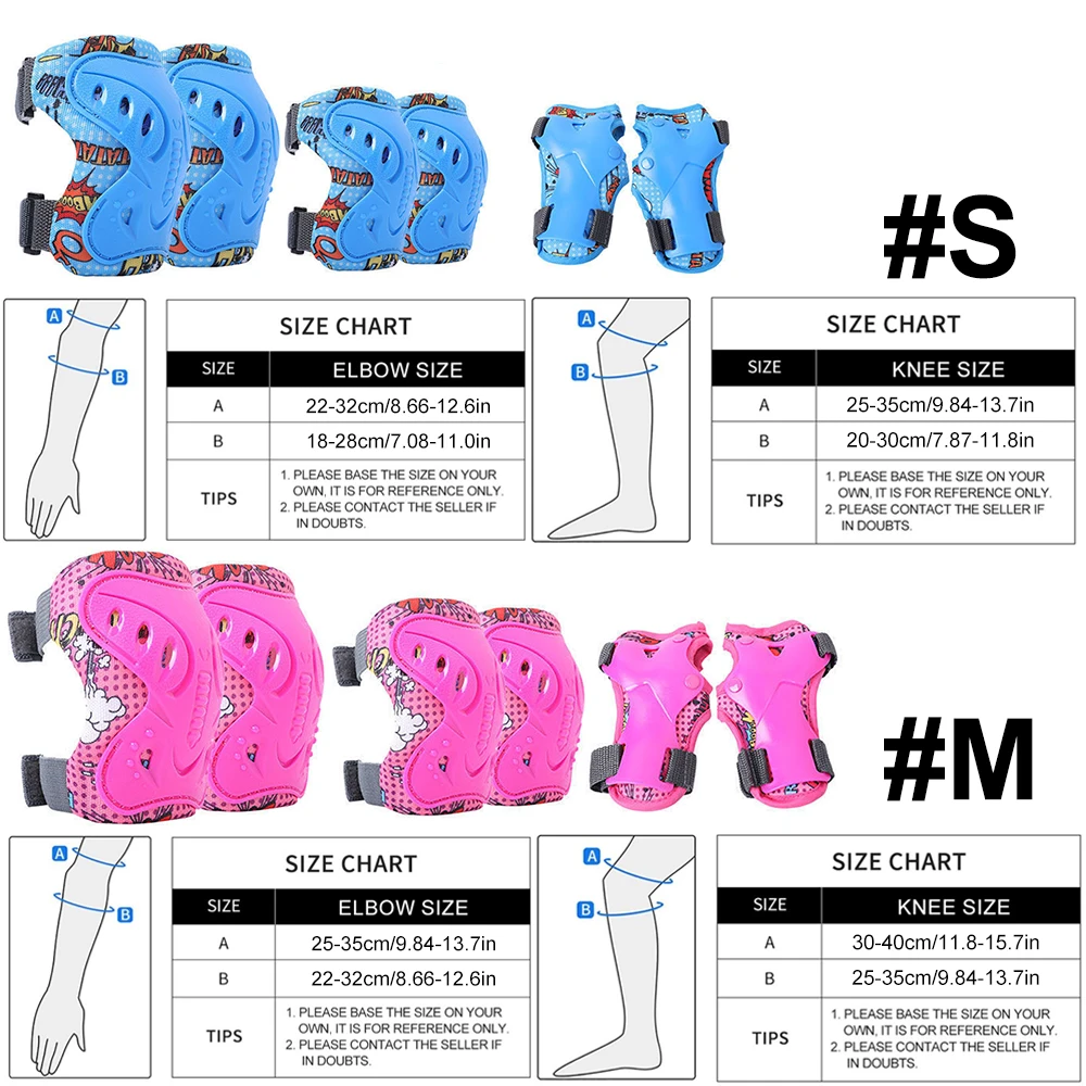 6Pcs Kids Knee Pads and Elbow  - đánh giá và giá Cycling Protective Gear For Kids