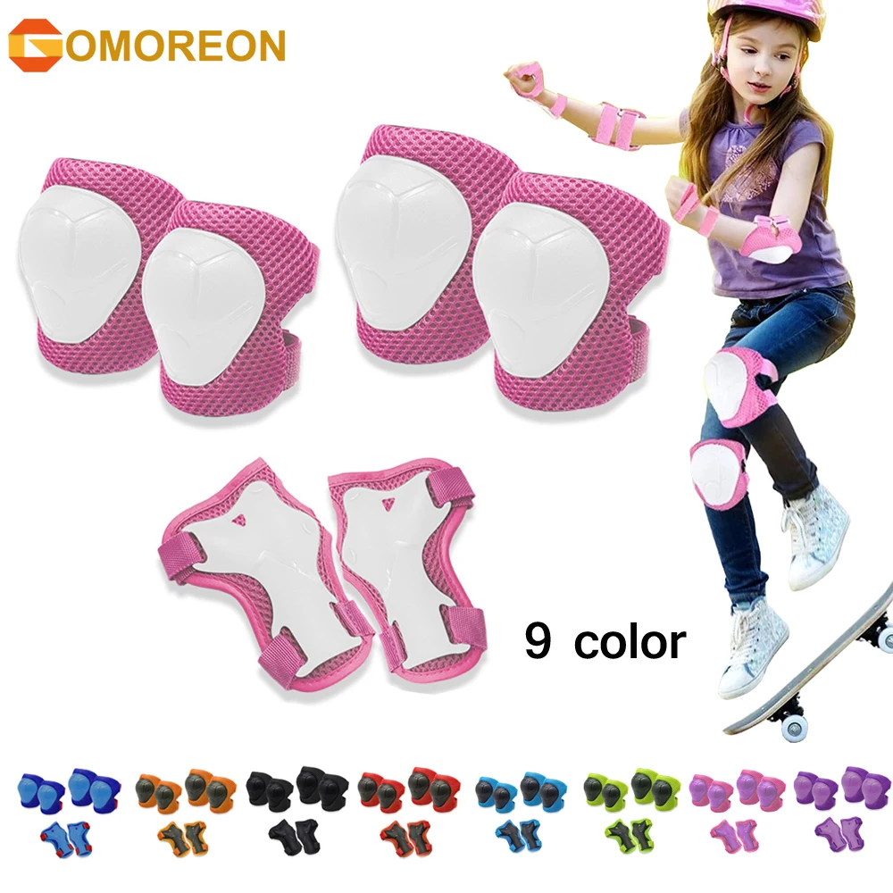GOMOREON 6Pcs/Set Kids Knee Pa - đánh giá và giá Cycling Protective Gear For Kids