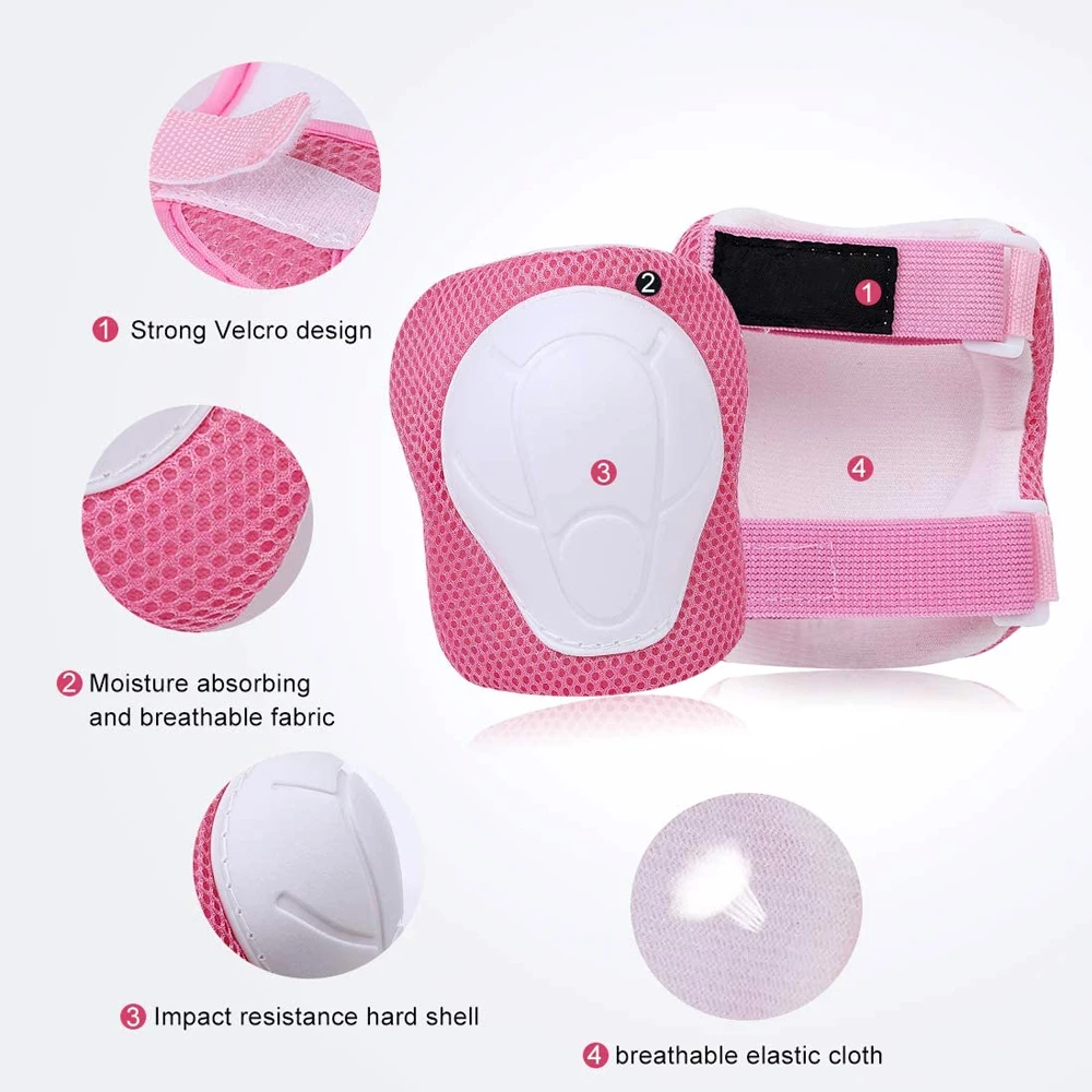 GOMOREON 6Pcs/Set Kids Knee Pa - đánh giá và giá Cycling Protective Gear For Kids