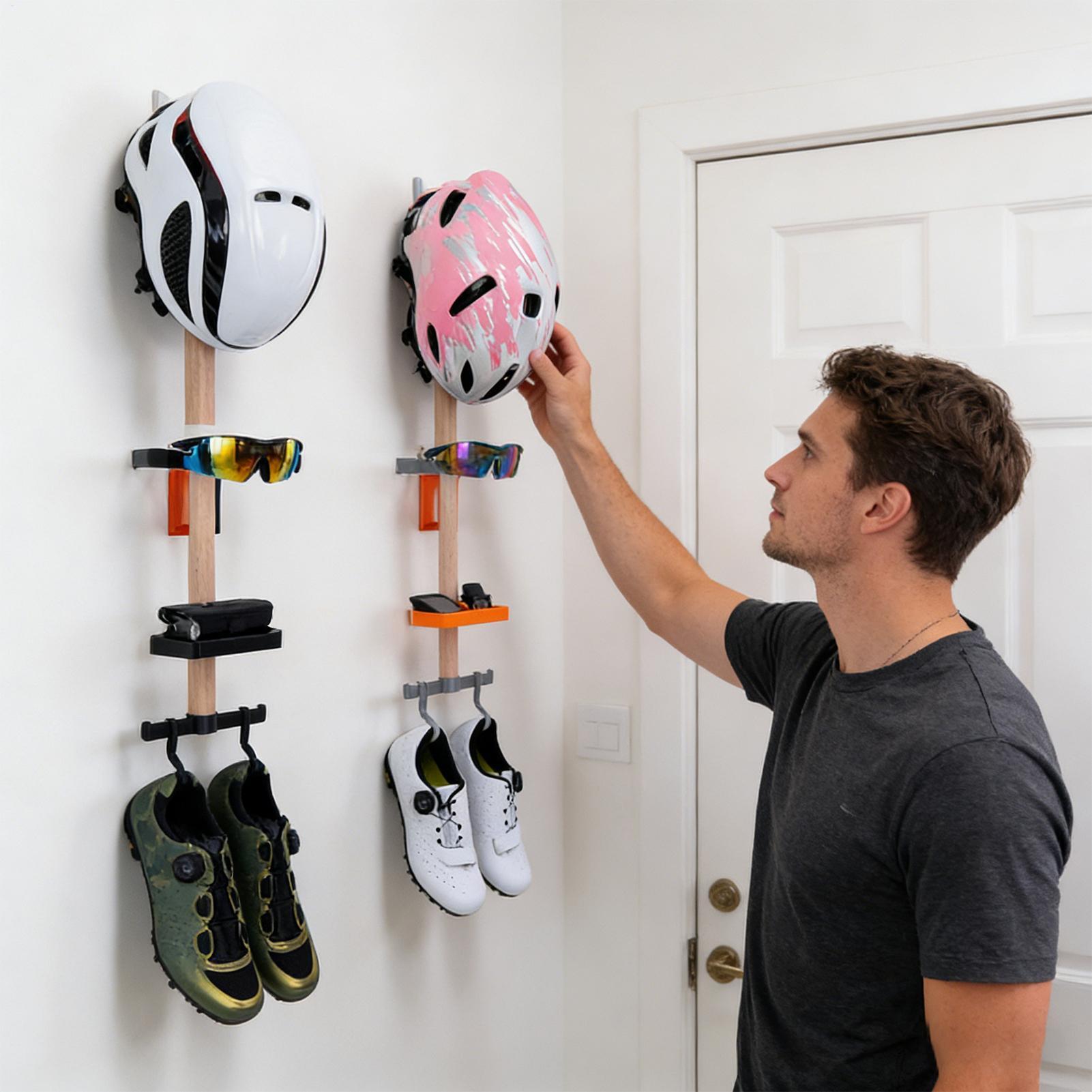 Vertical Cycling Gear Organize - đánh giá và giá Cycling Gear Wall Mount